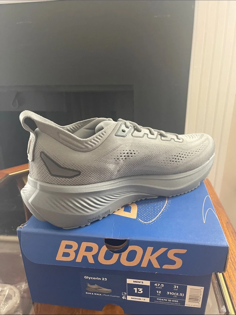 Brooks Men's Grey Running Shoe — Glycerin Style